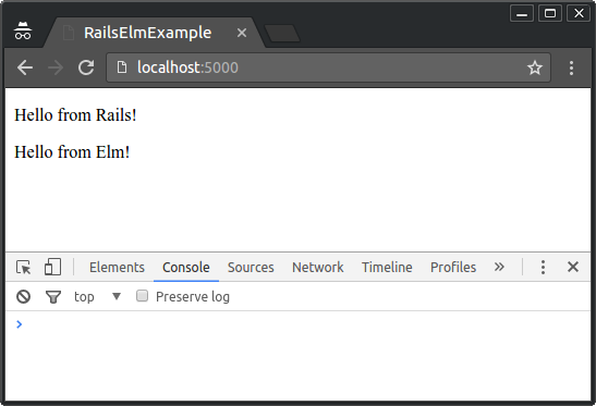 Elm hello world